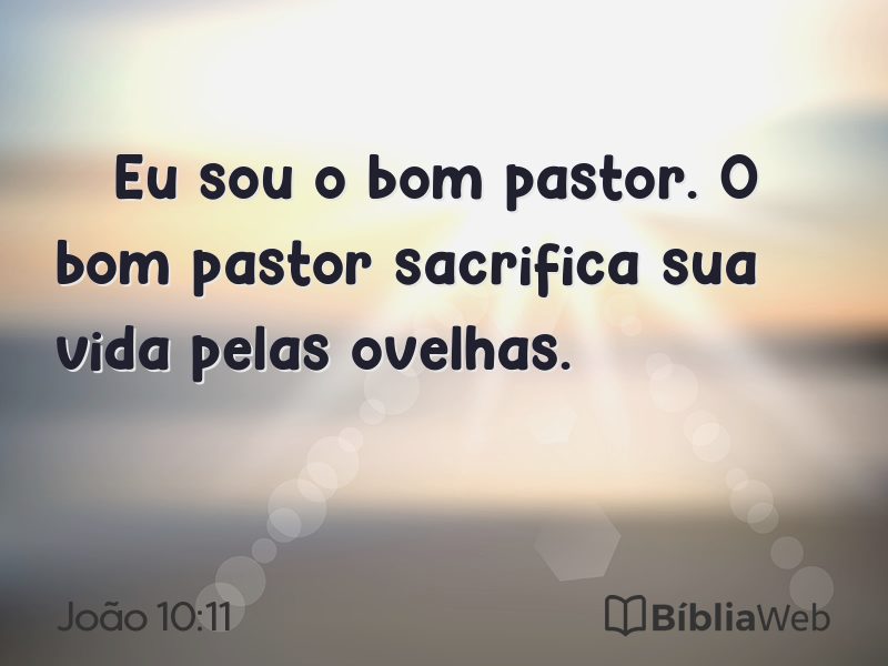 João 10:11 em imagem para compartilhar