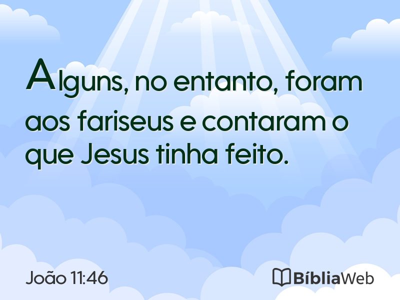 João 11:46 em imagem para compartilhar