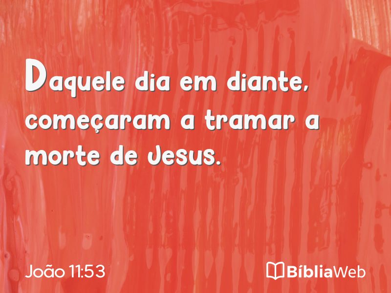 João 11:53 em imagem para compartilhar