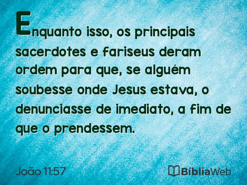 João 11:57 em imagem para compartilhar
