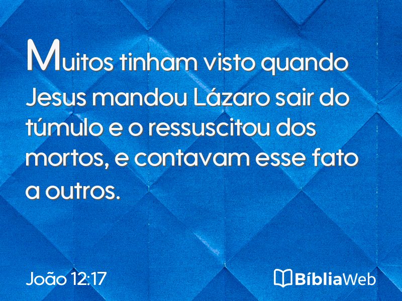 João 12:17 em imagem para compartilhar