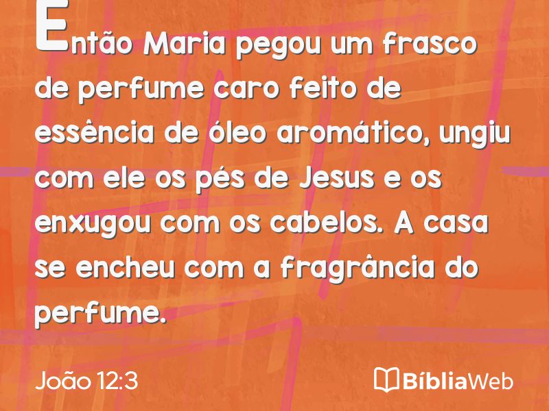 João 12:3 em imagem para compartilhar