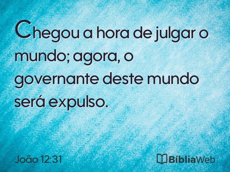 João 12:31 em imagem para compartilhar