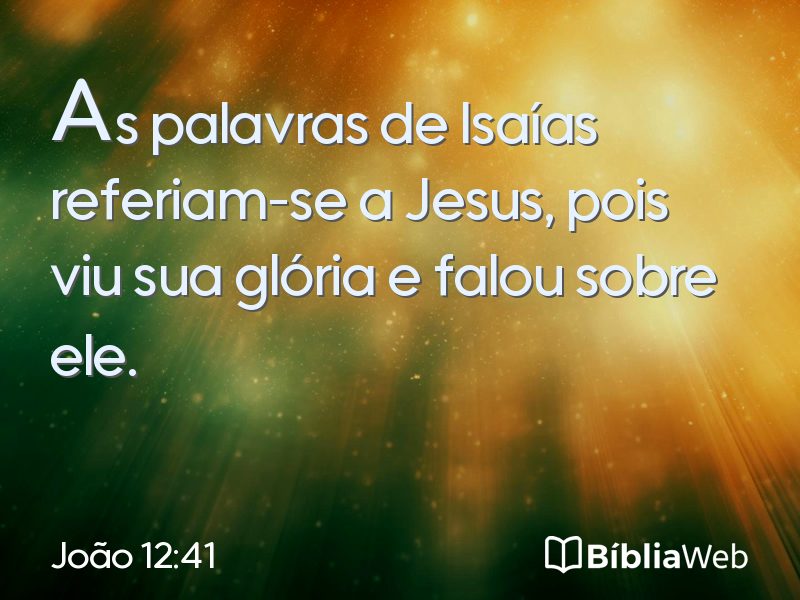 João 12:41 em imagem para compartilhar