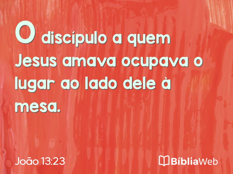 João 13:23 em imagem para compartilhar