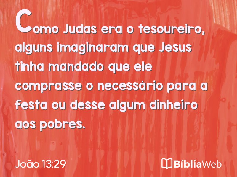 João 13:29 em imagem para compartilhar