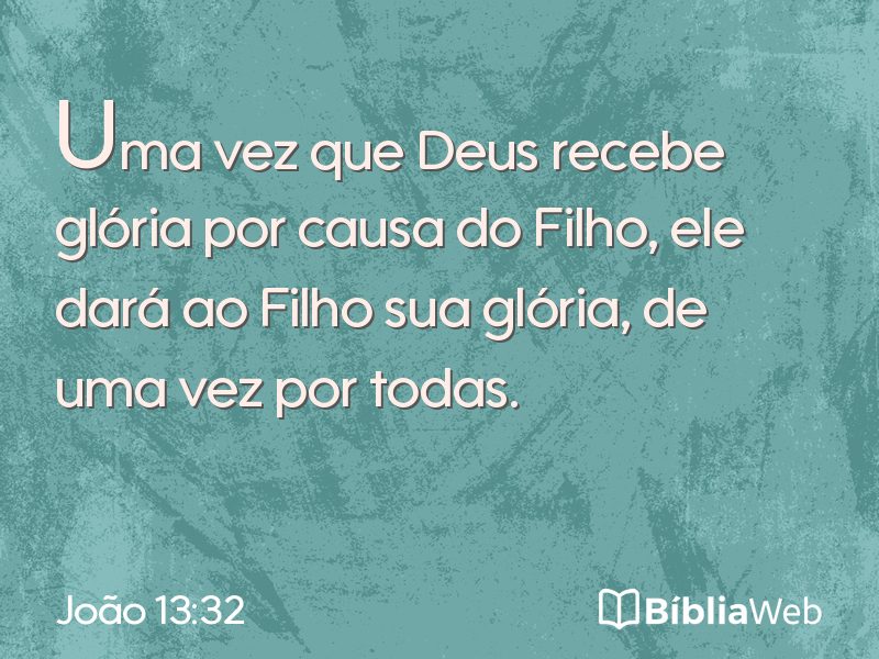 João 13:32 em imagem para compartilhar