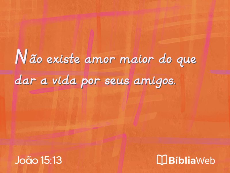 João 15:13 em imagem para compartilhar