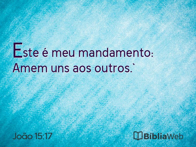 João 15:17 em imagem para compartilhar