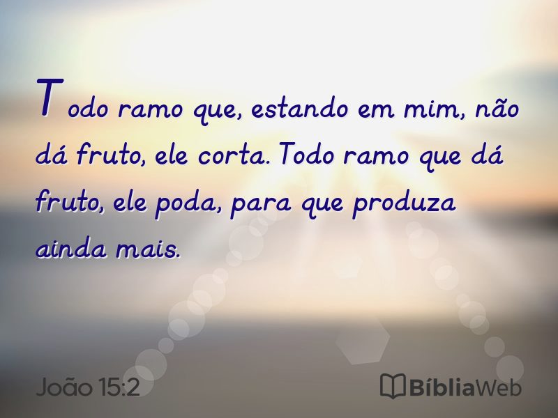 João 15:2 em imagem para compartilhar