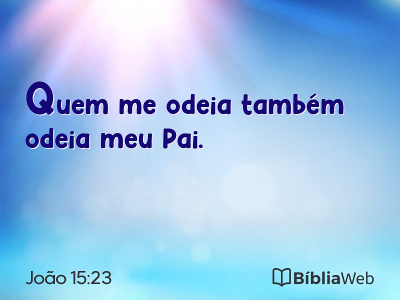 João 15:23 em imagem para compartilhar
