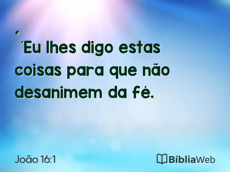 João 16:1 em imagem para compartilhar