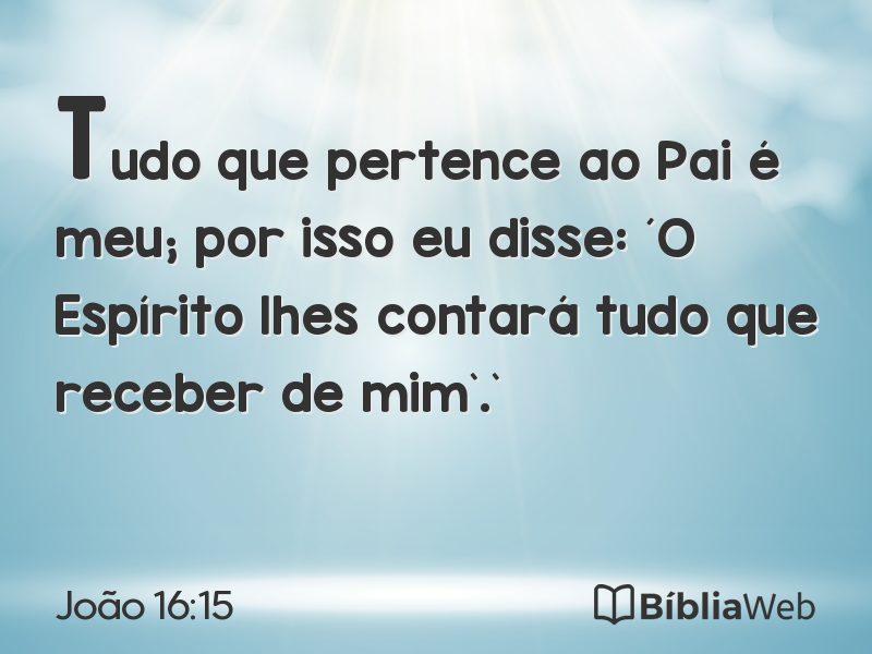 João 16:15 em imagem para compartilhar