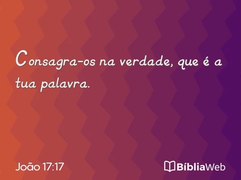 João 17:17 em imagem para compartilhar