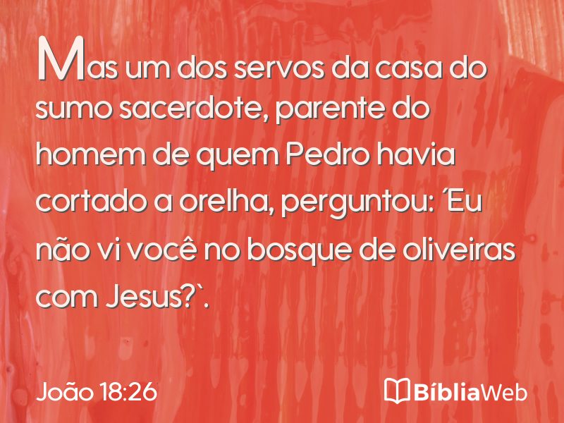 João 18:26 em imagem para compartilhar