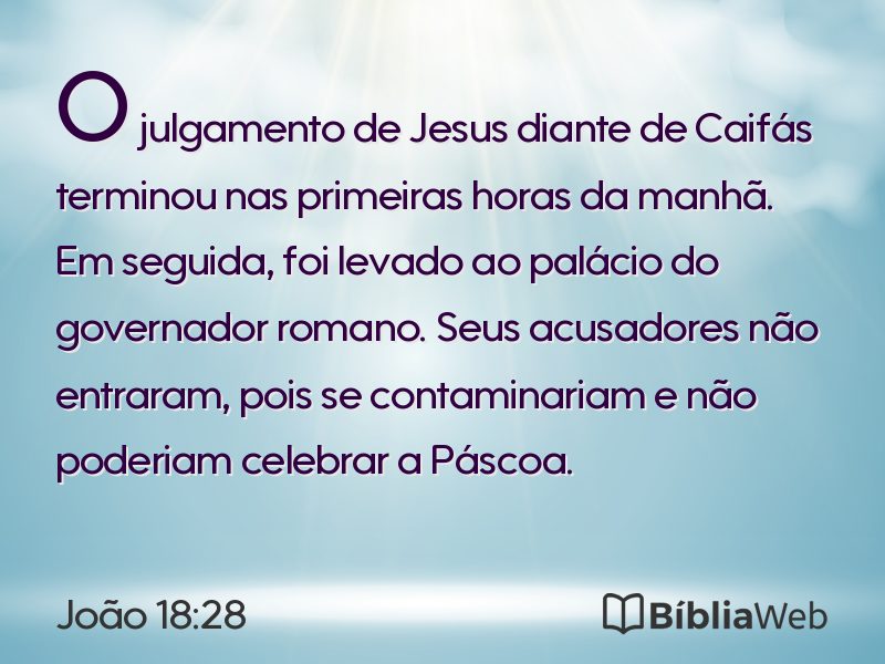 João 18:28 em imagem para compartilhar