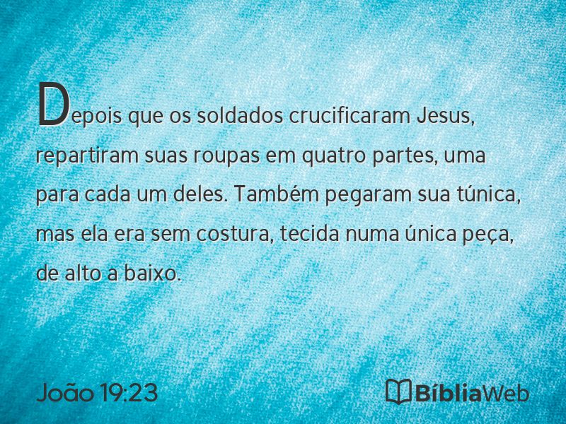 João 19:23 em imagem para compartilhar