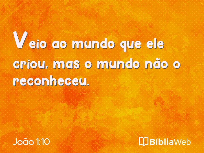 João 1:10 em imagem para compartilhar