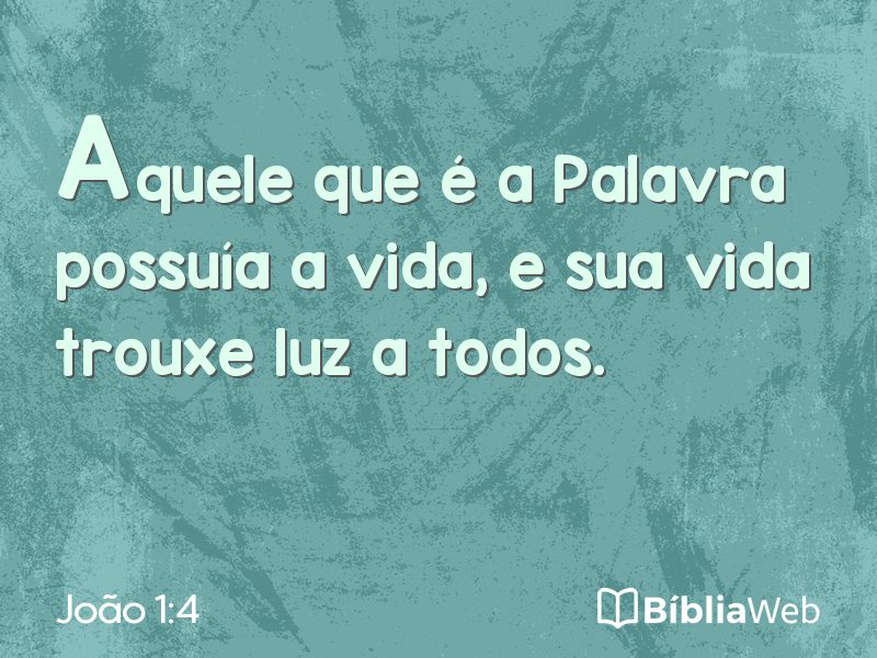 João 1:4 em imagem para compartilhar