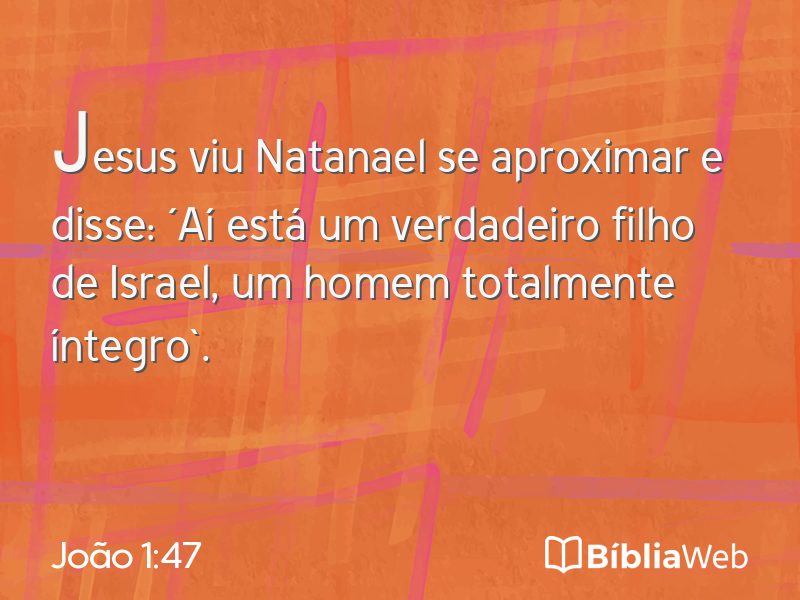 João 1:47 em imagem para compartilhar