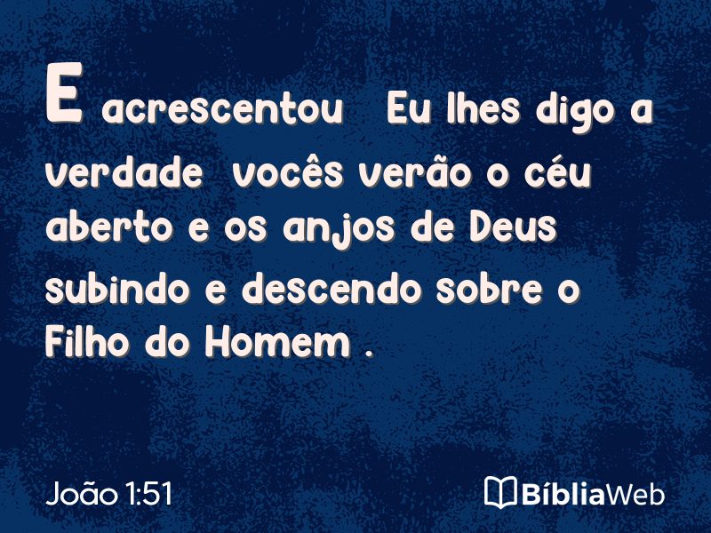 João 1:51 em imagem para compartilhar