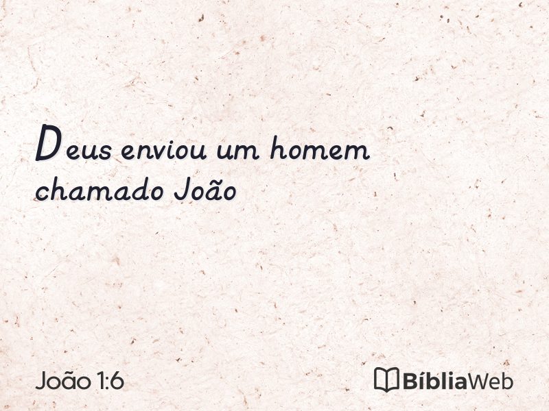 João 1:6 em imagem para compartilhar
