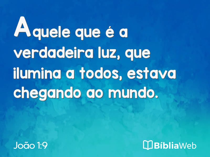 João 1:9 em imagem para compartilhar