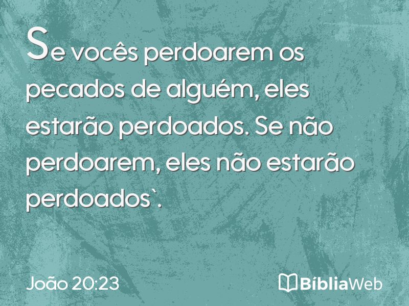 João 20:23 em imagem para compartilhar
