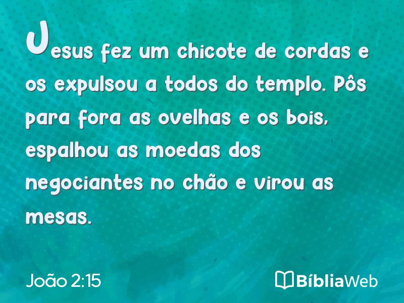 João 2:15 em imagem para compartilhar