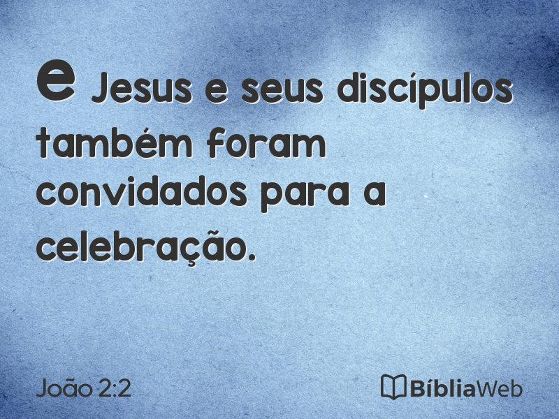 João 2:2 em imagem para compartilhar