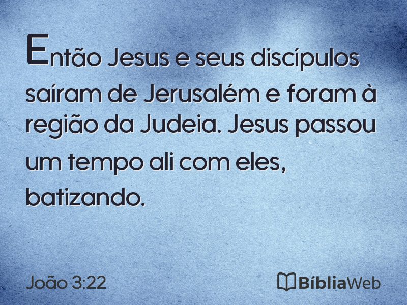 João 3:22 em imagem para compartilhar