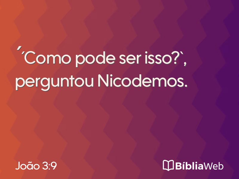 João 3:9 em imagem para compartilhar