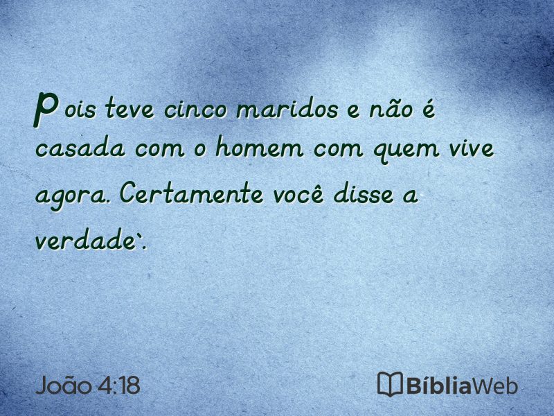 João 4:18 em imagem para compartilhar