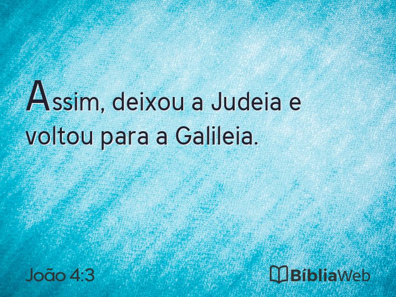 João 4:3 em imagem para compartilhar
