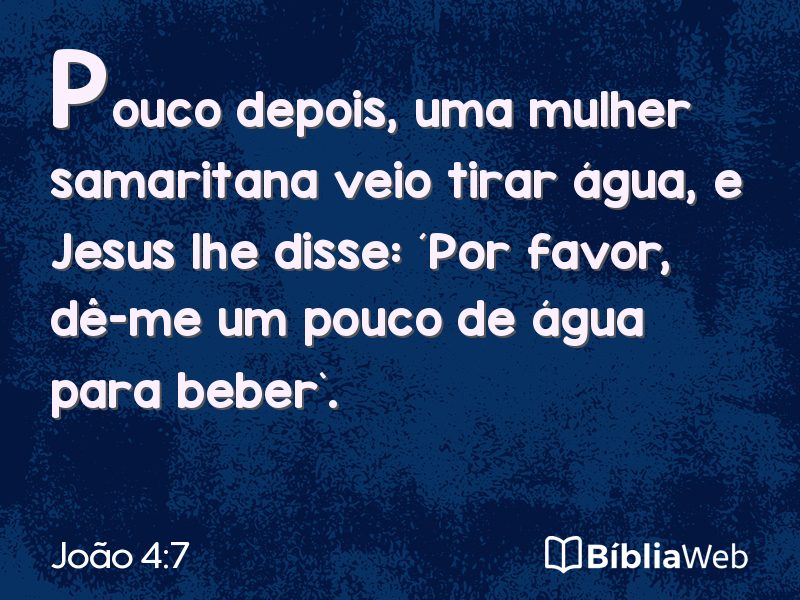 João 4:7 em imagem para compartilhar