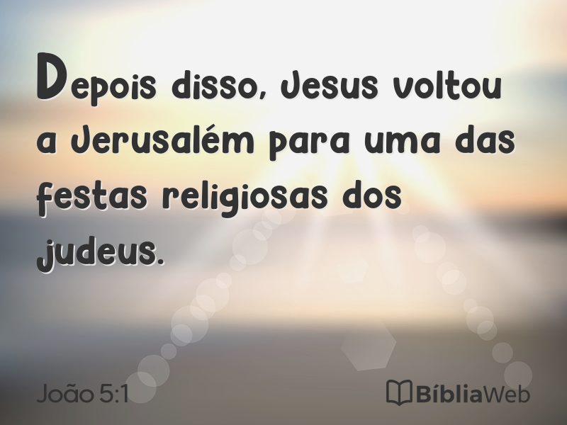 João 5:1 em imagem para compartilhar