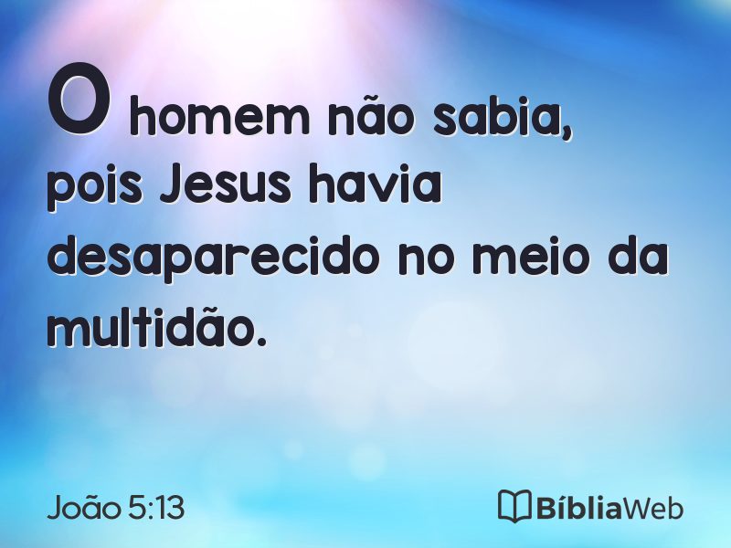 João 5:13 em imagem para compartilhar