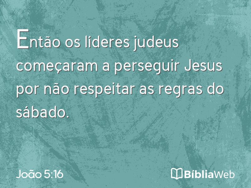 João 5:16 em imagem para compartilhar