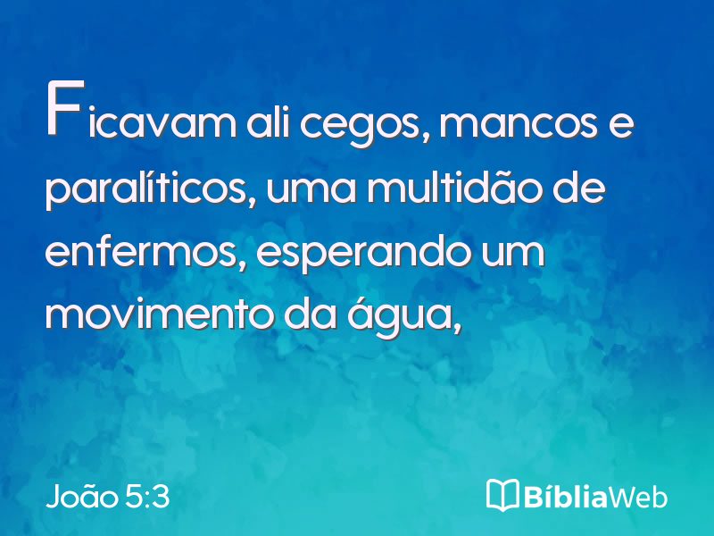 João 5:3 em imagem para compartilhar