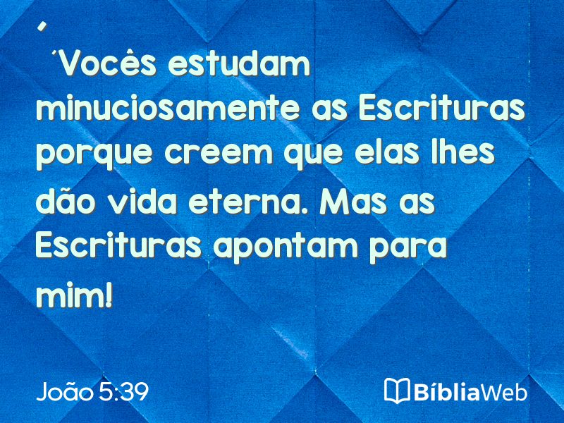 João 5:39 em imagem para compartilhar