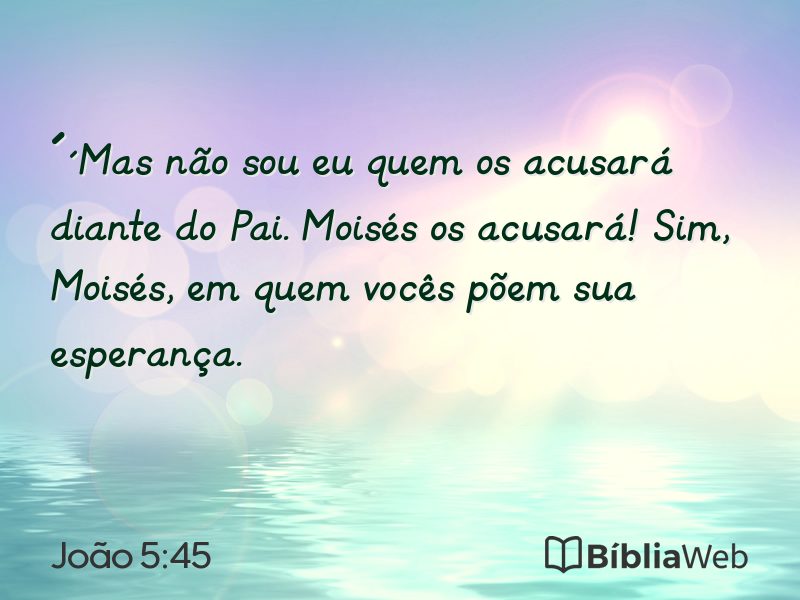 João 5:45 em imagem para compartilhar