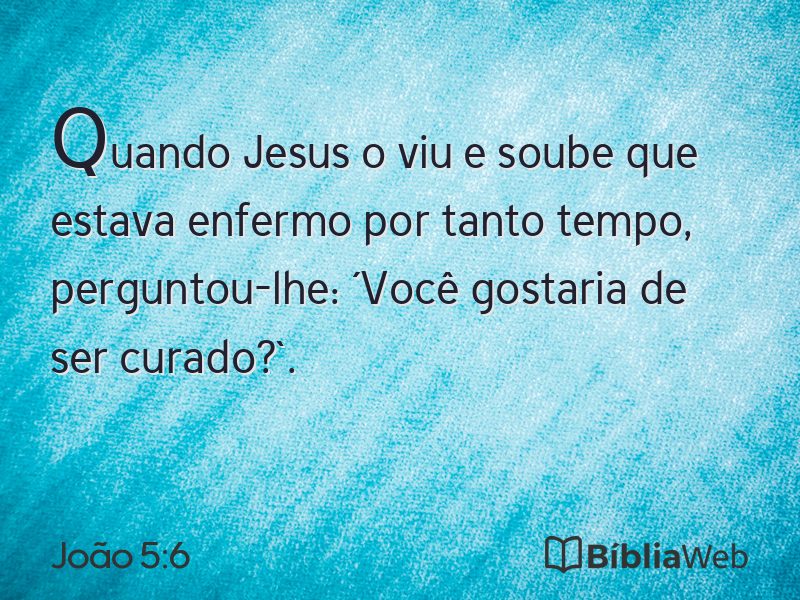 João 5:6 em imagem para compartilhar