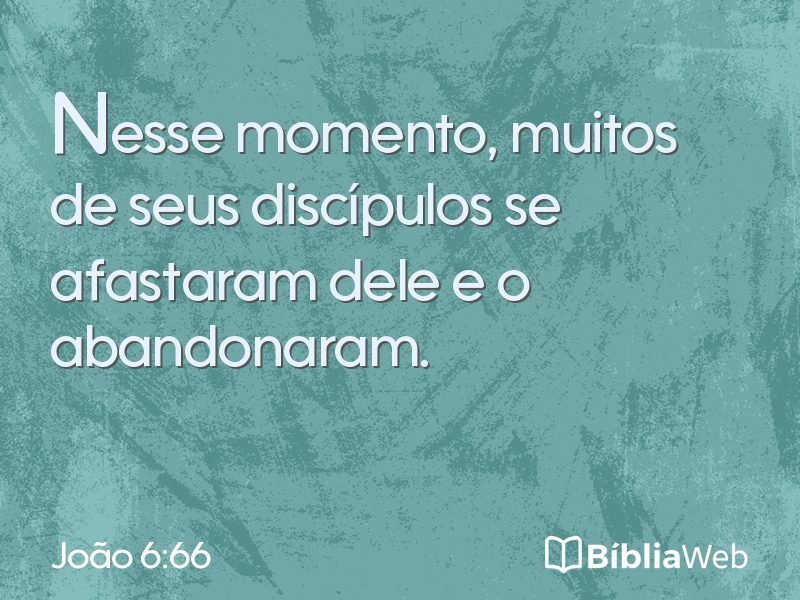 João 6:66 em imagem para compartilhar