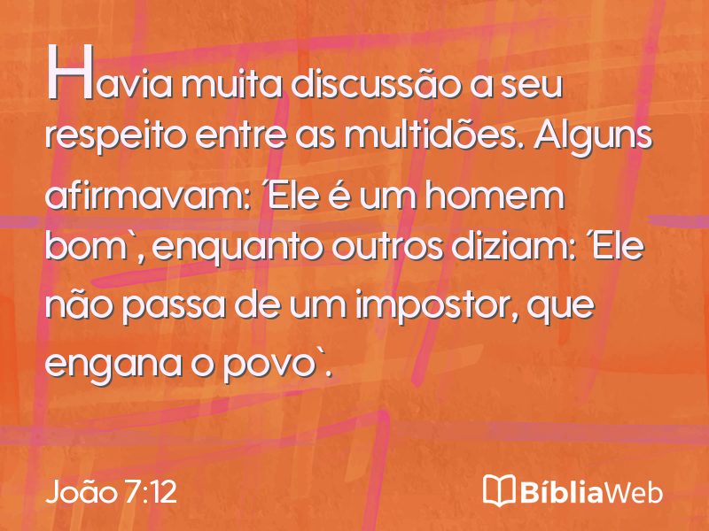 João 7:12 em imagem para compartilhar