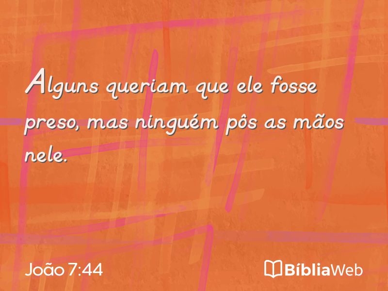 João 7:44 em imagem para compartilhar