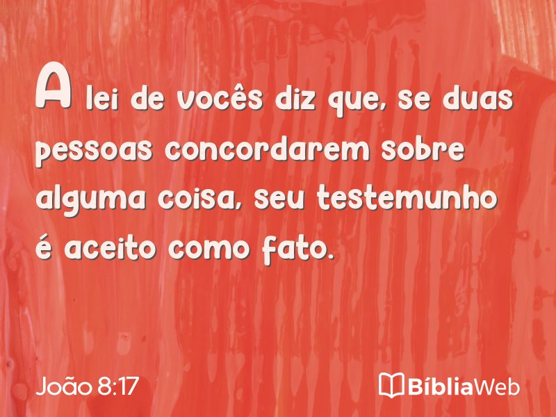 João 8:17 em imagem para compartilhar