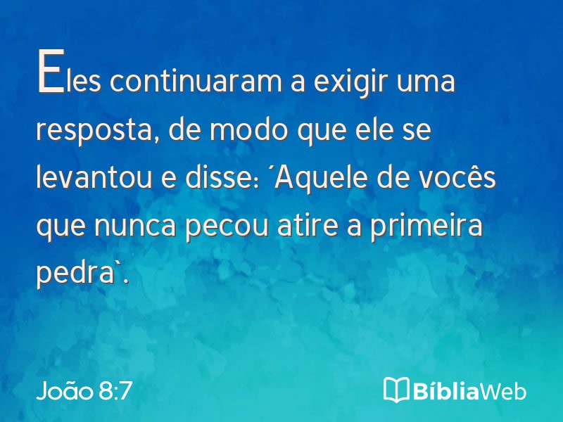 João 8:7 em imagem para compartilhar