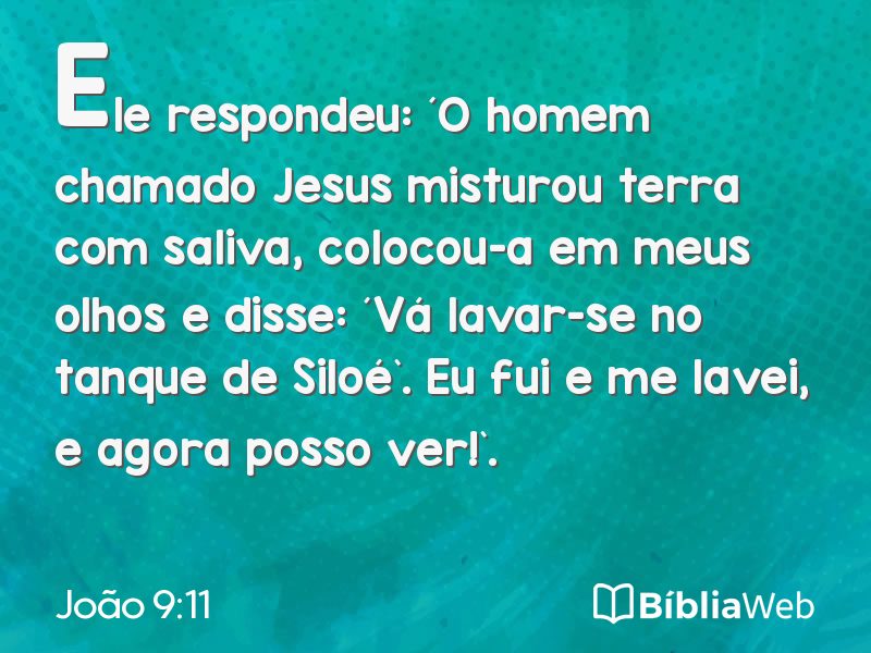 João 9:11 em imagem para compartilhar