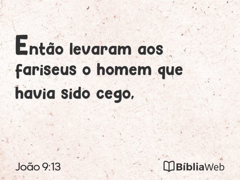 João 9:13 em imagem para compartilhar