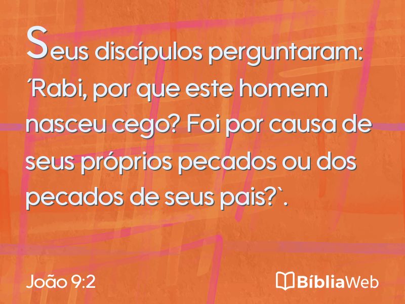 João 9:2 em imagem para compartilhar